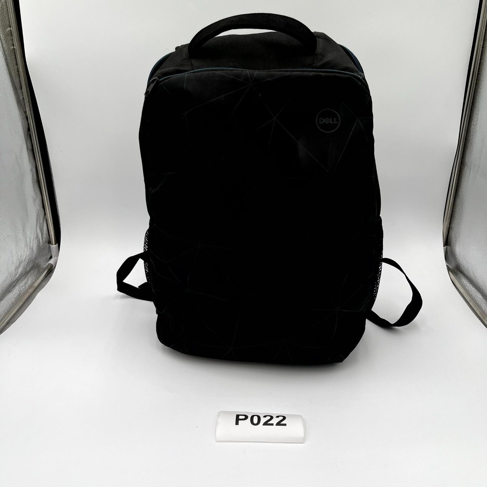 Dell Essential Unisex Backpack Core Black Gray Padded Shoulder Straps Laptop Bag